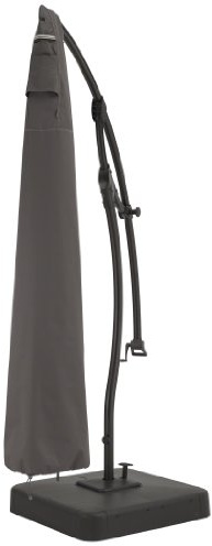 Classic Accessories Anpassbare Sonnenschirm Schutzhülle Mit Reißverschluss - Wasserdichte Abdeckung Mit Uv-schutz, Passend Für Sonnenschirme Mit Bis Zu 3,9 M Durchmesser (274 Cm L X 233 Cm H)