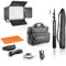 Walimex pro LED Daylight + Pied de Lampe - Set de Panneau Lumineux LED lumière du Jour 54W, 5600K, 6500LM, CRI 97Ra, DMX, Fonctionnement sur Batterie, 9m de câble, 102-256cm de Hauteur
