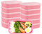 OITUGG Meal Prep Container Set of 10 Pcs - 1000ML Food Storage Containers - Reusable Food Containers with Lids, BPA-Free, Microwave Safe, not Dishwashers Safe, 20x11.5x5cm