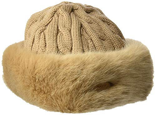 Barts Unisex Fur Cable Bandhat Wintermütze, Hellbraun, Uni