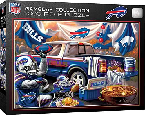 Masterpieces 1000 Piece Jigsaw Puzzle for Adults - NFL Buffalo Bills Gameday - 19.25x26.75