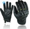 BLACKWILD Leder Motorradhandschuhe für Herren | Ziegenleder Atmungsaktiv, Touchscreen-Finger mit hartem Knöchel Rutschfester Schutz Handschuhe für Motorrad, MTB, Motocross, Wandern (Gelb, XL)