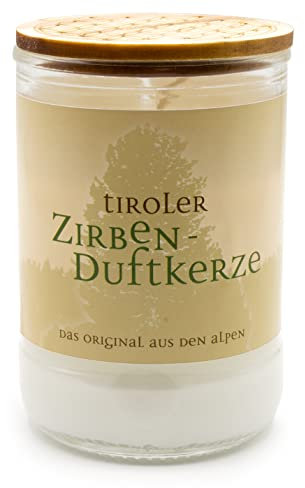 Tiroler Zirbenkissen Zirbenkerze mit Zirbenholzdeckel Blume des Lebens