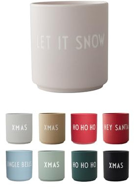 Design Letters Christmas Mugs | Coffee Cup for Christmas Decorations | Porcelain Coffee Mug Christmas Table Decoration | Christmas Tableware | Christmas Cups Christmas Gifts for Women, Men 250 Ml