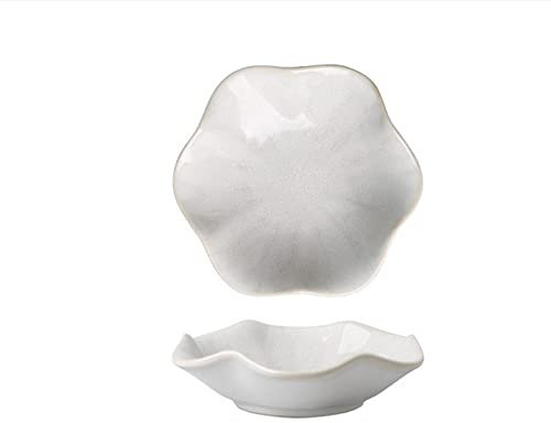 Yalych Platos de cerámica.Platos de Porcelana esmaltada Olla Caliente Plato Llano Vajilla de cerámica Plato de Frutas