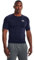 Under Armour Men's HeatGear Compression Short-Sleeve T-Shirt, Midnight Navy / White, XXL Tall