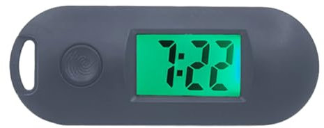 budiniao Mini Montre électronique numérique Fonction Lumineuse et Montre de Poche électronique numérique compacte Montre de Poche Porte-clés ABS, Noir
