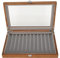 Pen Display Box, 12 Slot Retro Wooden Pen Box, Elegant Fountain Pen Case Organiser, Waterproof Pen Display Holder Organizer Case for Business Birthday Souvenir Supplies