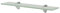 Sufrk Estante Flotante de Cristal 50x10 cm 8 mm Estante de Cristal Templado, Estante de Cristal de Pared para baño, Estante Flotante de Cristal