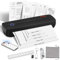 VEVOR mobiler Drucker tragbarer Thermodrucker Bluetooth-Tintenloser Drucker, Thermopapier im Format A4 A5 kompatibel mit iOS/Android/Laptop, 203 DPI Reisedrucker im Büro und zu Hause Schwarz