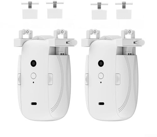 2 Stück intelligenter automatischer Vorhangöffner, verbesserter Hochleistungsmotor für Tuya Wifi Smart Curtains Roboter kabelloser automatischer Vorhangöffner-Motor (TU)