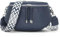 JSDOST Bauchtasche Damen klein Crossbody Bag Umhängetasche Damen Handtasche Veganes Leder Tasche Blau