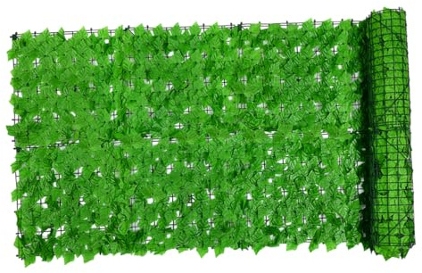 Lurrose Clôture Artificielle Feuillage Dense pour Jardin et Balcon Treillis Vert Décoratif Brise-Vue Extérieur et Protection Intime Facile à Entretenir
