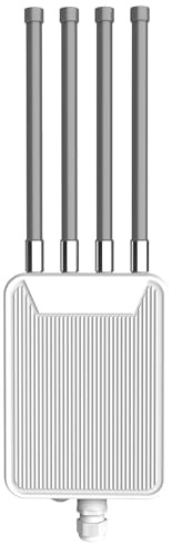 Topiky Dualband-WLAN-Router mit 4 7-dBi-High-Gain-Antennen, 3000-M-Router-Wireless-Internet, Unterstützt Routing-AP-Repeater WISP und MES, für Große Außenbereiche, Bauernhöfe (EU)