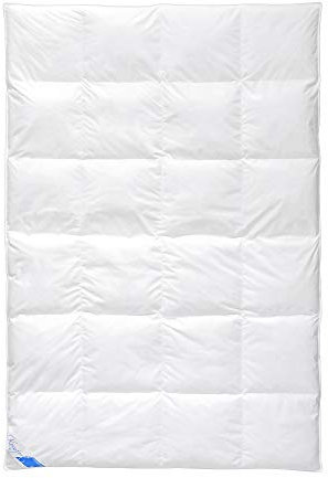 LINEA by böhmerwald Comfort Bettdecke, 90% Daunen / 10% Federn, Weiß, 200 x 200 cm