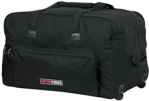 Gator Cases Rollende Lautsprechertasche für 15-Lautsprecher im Standardformat mit einziehbarem Tragegriff (GPA-715)