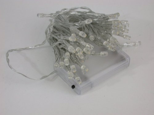 30er LED Lichterkette Innen weiss Kette Weihnachten transparent