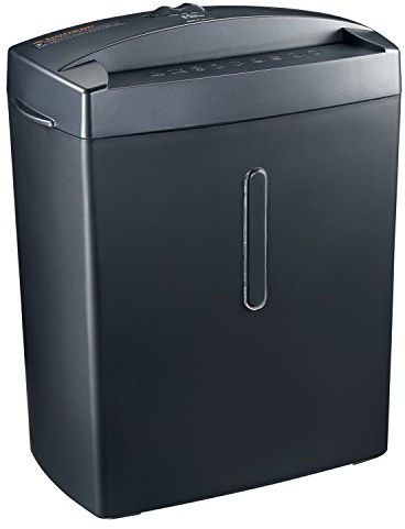 Bonsaii 6-Sheet Cross-Cut Paper Shredder, P-4 High-Security for Small Office and Home Use, Shreds Credit Card/Paper Clips/Staples, 15-Litre Bin Capacity with Transparent Window, Black (C560-D)
