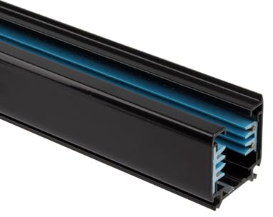 LEDKIA Binario Trifase Alluminio per Faretti LED 2 Metri Nero
