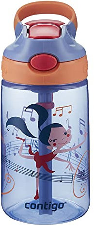 Contigo Gizmo Flip Botella de Agua con Dispositivo antigoteo y antiderrames, Unisex niños, Morado (Wink Dancer), Talla Única