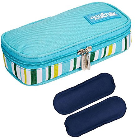 Borsa termica per insulina medicinali termolabili con 2 confezione gel fredda per Diabete siringhe, l'insulina e farmaci