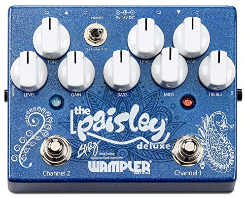 Wampler Paisley Drive Deluxe Brad Paisley Signature Dual Overdrive Guitar Effects Pedal