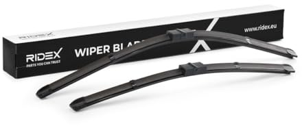 RIDEX Scheibenwischer Set Wischerblätter Satz mit Spoiler Vorne Länge 1: 550mm Länge 2: 450mm Flachbalkenwischblatt Kompatibel mit OPEL Astra H Caravan A04 Side Pin für Links-/Rechtslenker 298W0069