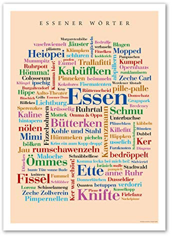 Poster Essener Wörter 50x70 cm