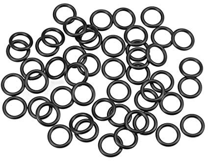 sourcing map 50 Stück Metrische Nitrilkautschuk O-Ringe Dichtung 16mm AD 11mm ID 2,5mm Breite