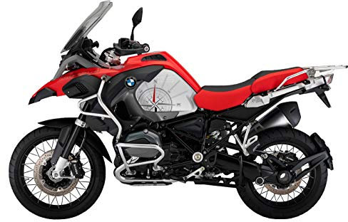 KIT ADESIVI GS PER LATERALI BMW R 1200 GS ADV 2014-2018 DECAL STICKERS COMPASS STYLE R-1200-GS-ADV-14-18-C (Racing Red)