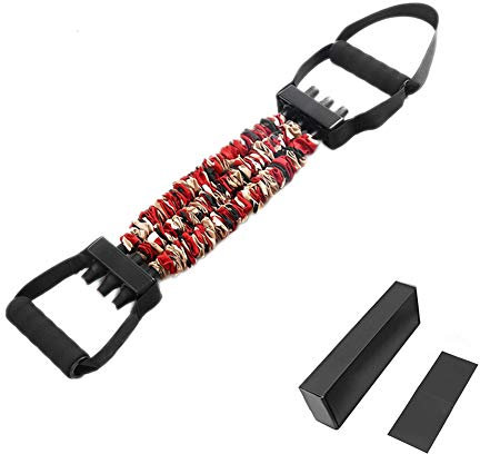 Adjustable Resistance Bands Chest Expander Bench Press Assistance Latex Bands Removable Pull Rope with Exercise Fitness Elastic Tube 100LB