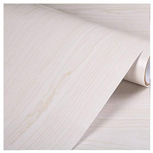 Möbelfolie Selbstklebend selbstklebend Dekorfolie Möbelfolie Tapete Türfolie selbstklebende Klebefolie Folie für Möbel Tür Fensterbank Schrank Schminktisch DIY-2 x weißer ahorn 122cmx15m(48inx49.2ft)