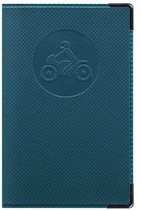 Color Pop - Porte-papiers spécial pour papiers Moto - Couleur Bleu pétrole - Fabrication française - Tous permis - France