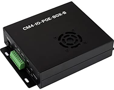 PoE Mini-Computer (Type B) Based On Raspberry Pi Compute Module 4 (CM4 NOT Included), with Cooling Fan, Metal Case Cover, Rich Connectors
