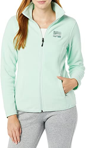 Amazon Essentials Damen Strickfleece-Jacke mit durchgehendem Reißverschluss und Stehkragen