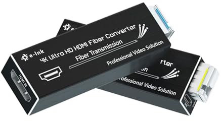 Mini 4K HDMI Fiber Extender UHD 4K Konverter mit SFP-Modul 1080P HDMI Video Optischer Transceiver unkomprimiert keine Latenz Single Mode Einzelfaser 20 km