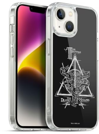 Head Case Designs Officially Licensed Harry Potter Triangle Symbol Deathly Hallows XIV Gel Case [Military Grade Protection] Compatible With Apple iPhone 14