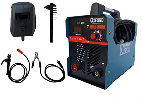 Saldatrice Inverter Ad Elettrodo 500 Ampere Saldatura Professionale Fabbro Saldatrice 500A Portatile Leggera con Display Digitale con Maschera e accessori