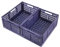 Spesh 2 Stücke Klappboxen Faltbar Aufbewahrungskorb Plastik Klappkisten Kunststoff Stabil Lagerkisten für Kinderzimmer,Küche,Arbeitszimmer (Blau, 30*20*12cm)