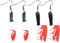 HIXNUG 2 Pieces Halloween Bloody Knife Dangle Earrings Horror Butchers Knife Acrylic Earrings for Halloween Cosplay Party Jewelry for Women Girls
