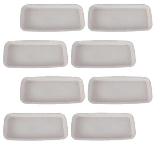 Parliky 8Pièces Plateaux Rectangulaires Plastique pour Pots de Fleurs Lot de Soucoupes pour Plantes Intérieures et Extérieures Bac Égouttement pour Jardinières