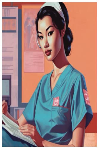 Nursing school Cornell notes: Asian Nurse image Note taking pages for medical field students.