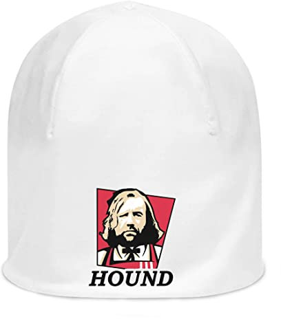 Hound Fried Chicken Bucket Fast Food Restaurant Joint Chef Unisex Mütze aus dünner Baumwolle dehnbar weiß Weiß