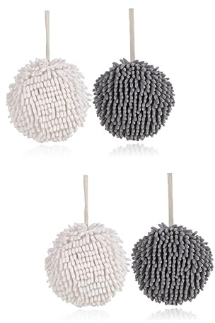 Cabilock 4 Pcs Household Hand Towel Hand Towels Asian Home Gadgets Bathroom Hanging s Hanging Bath s for Bathroom Fleece Chenille Soft Child Tableware