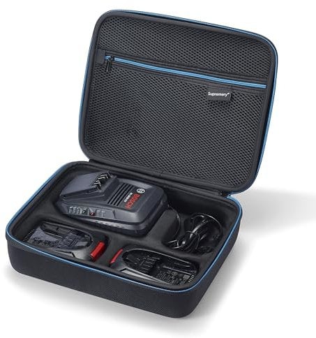 Supremery Tasche kompatibel mit Bosch Ladegerät 18V AL 1830 CV und Werkzeugakku 18V 2,5 Ah Akku Case Zubehör