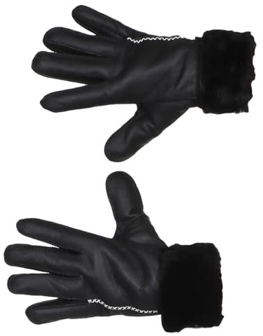 Harrys-Collection Damen Handschuh aus echtem Lammfell, Farben:Nappa schwarz, Handschuhgröße:L