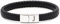 HAYOUWAY Mens Leather Bracelet with Initials Letter A-Z, Adjustable Braided Leather Bracelet with Stainless Steel Magnetic Clasp Jewelry Gifts for Men Boys