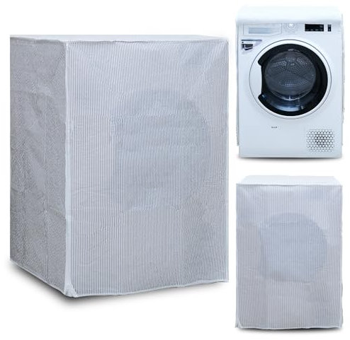 Copri Lavatrice e Copri Asciugatrice per Interno, Coprilavatrice Impermeabile, Copertura Impermeabile con Chiusura a Zip, Telo Antipolvere, Coprilavatrice da interno 62x58x85