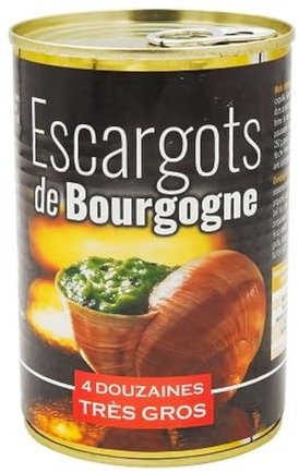 Escargots très gros de Bourgogne - 4 douzaines - Boîte 400g