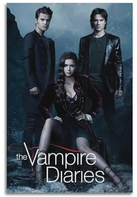The Vampire Diaries Poster auf Leinwand, Kunstdruck, Wanddekoration, für Wohnzimmer und Büro, 20 x 30 cm